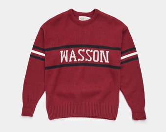 Vintage Cliff Engle Sweater / Wasson Sweater / Varsity Sweater / Medium