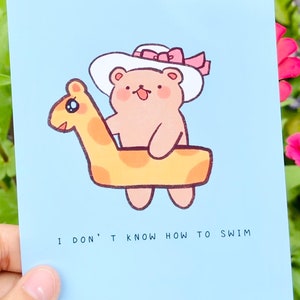 I Don&#39;t Know How To Swim Print
