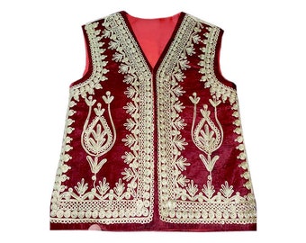 Beautiful Afghani traditional hand made waistcoat for men