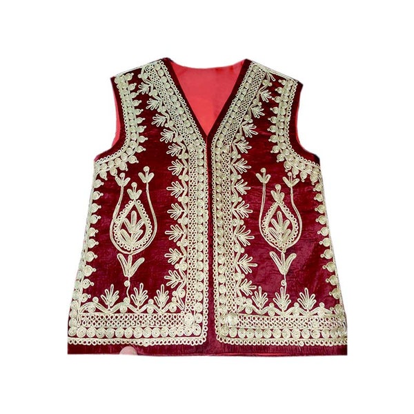 Beautiful Afghani traditional hand made waistcoat for men