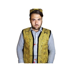 Afghani Tradional Waistcoat - Tribal Waiscoat