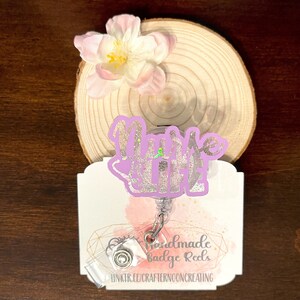 Nurse Life Badge Reel, Purple Nurse Badge Buddy, Registered Nurse Card Holder, Graduation Gift, Pediatric, Retractable Medical Card Clip
