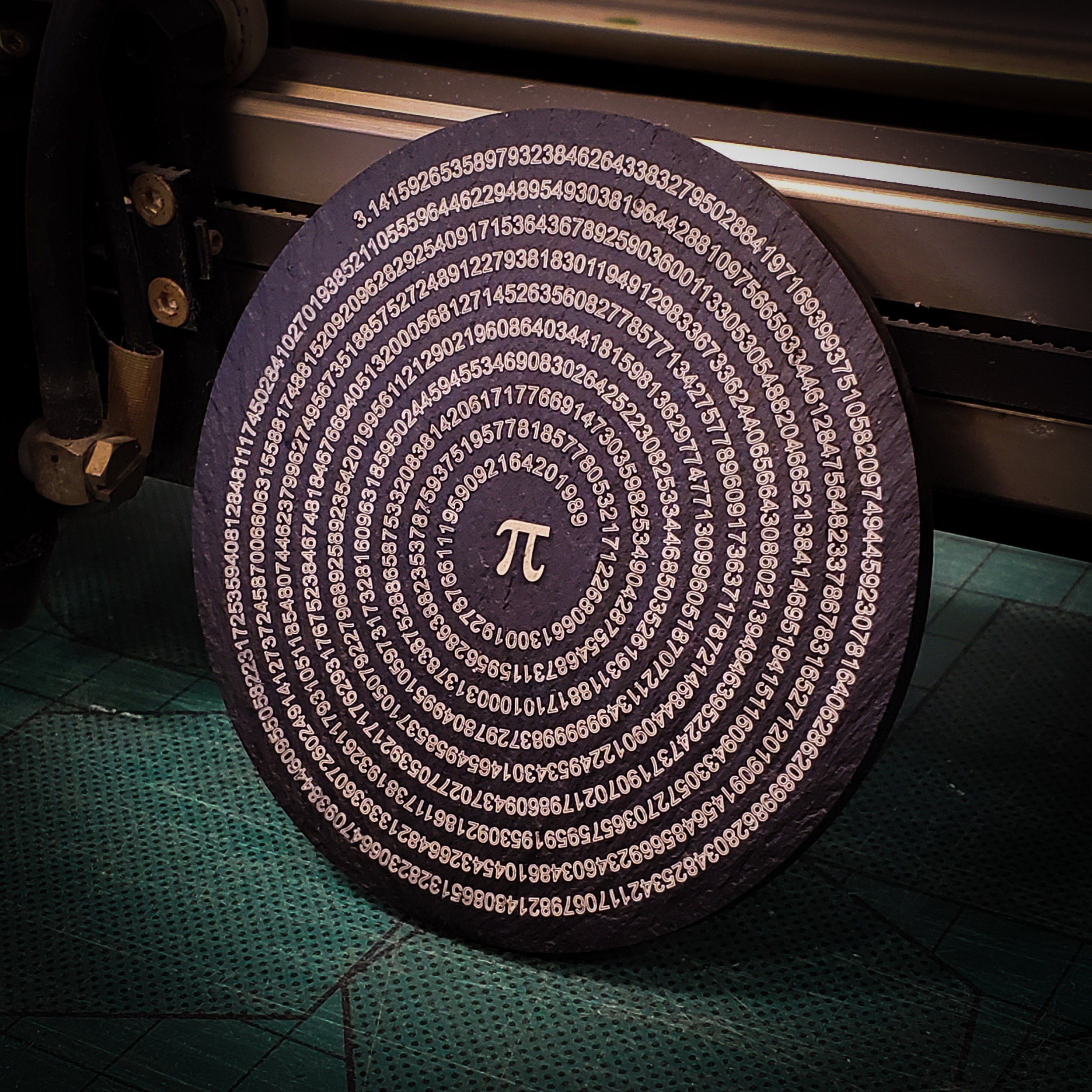 Welsh Slate Pi to 1000 Decimal Places Coaster Unique Gift Maths ...