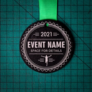 Personalised Welsh Slate Medal Design 12. Custom Medals Race Award Personalized Marathon 10k Run Virtual Cycle Football Swim Finisher Sports