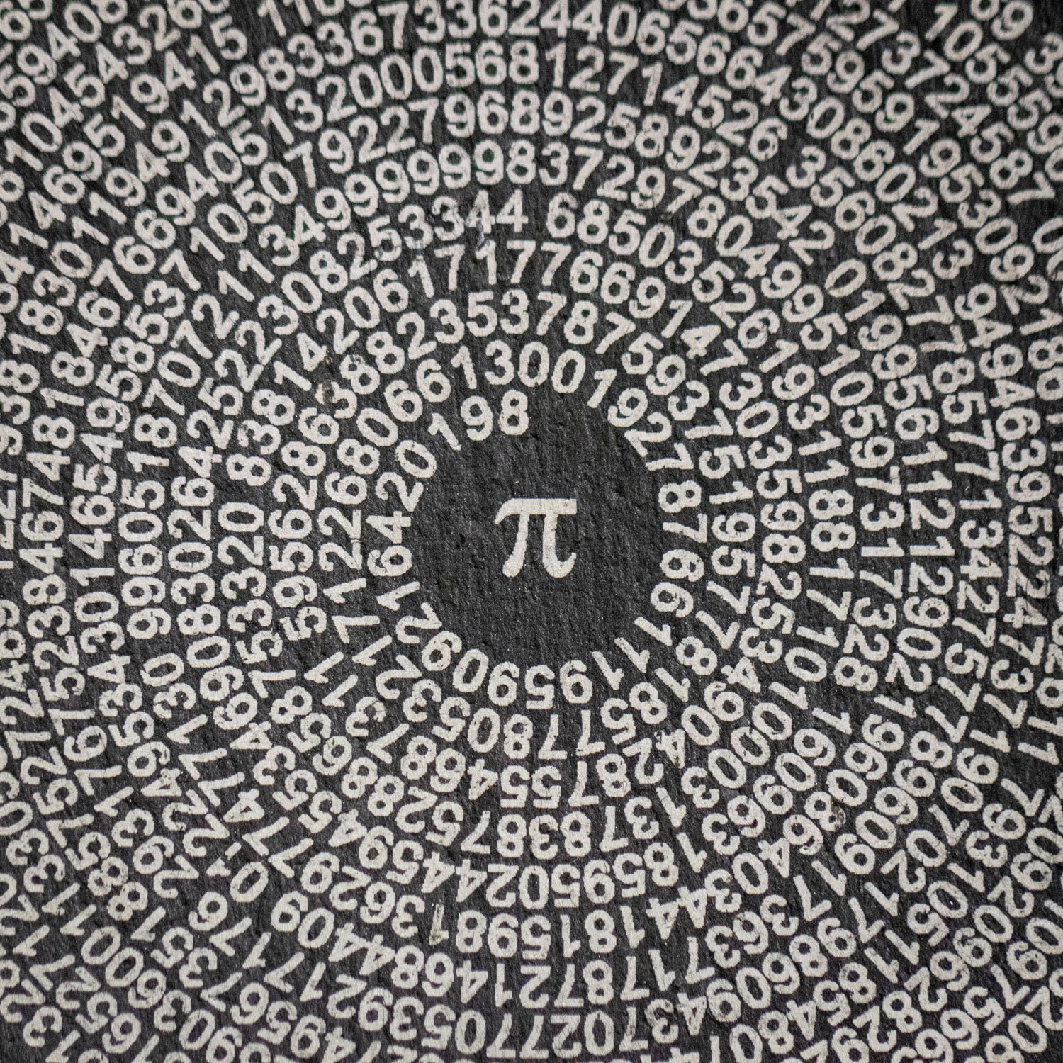 pi to 500 decimal places on a coaster great unusual maths geek memory gift 