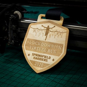 Personalised Wooden Medal Design 3. Sport Custom Medals Race Award Personalized Marathon 10k Run Cycle Football Dance Swim Finisher Sports
