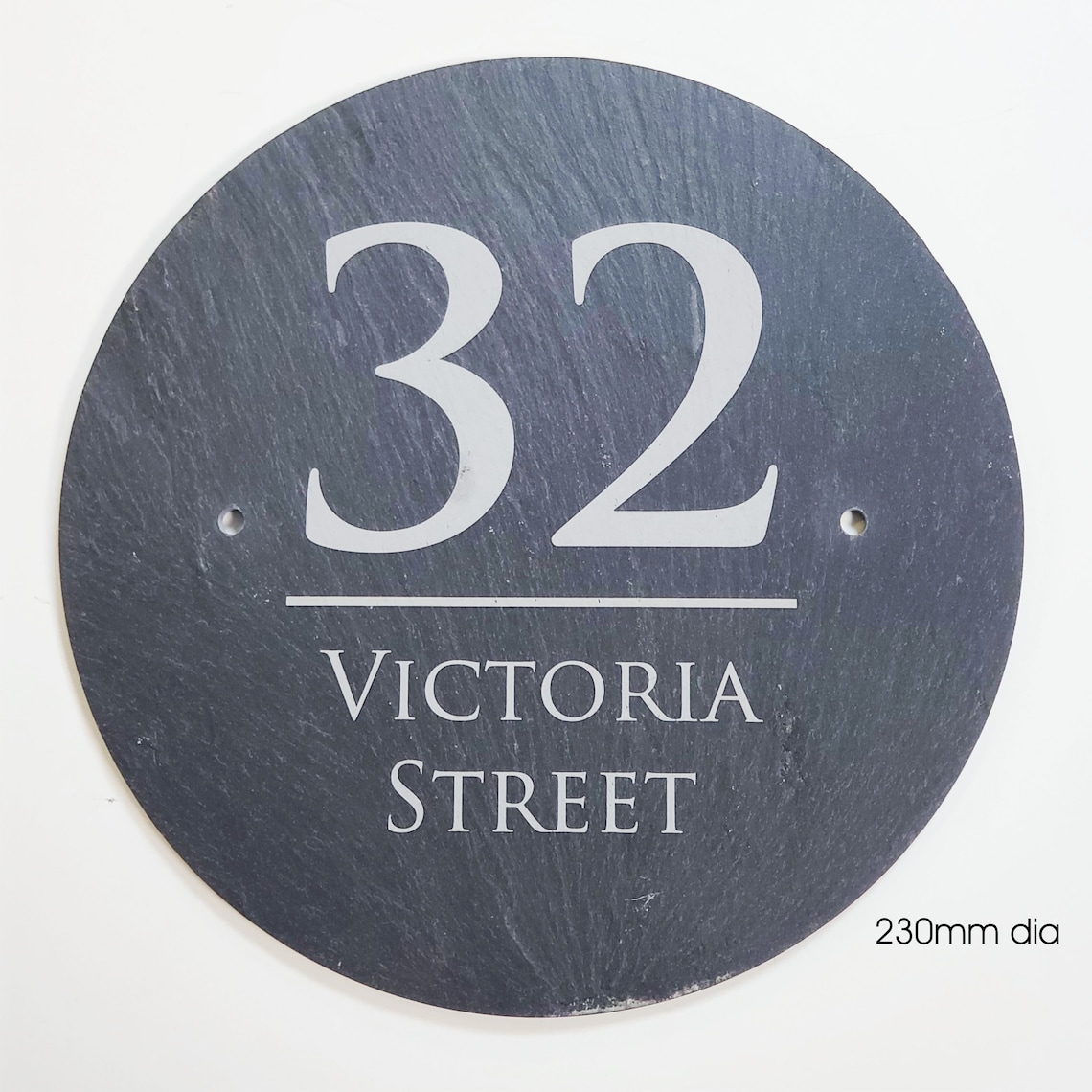 Welsh Slate House Sign Plaque Door Number Engraved Natural Etsy UK