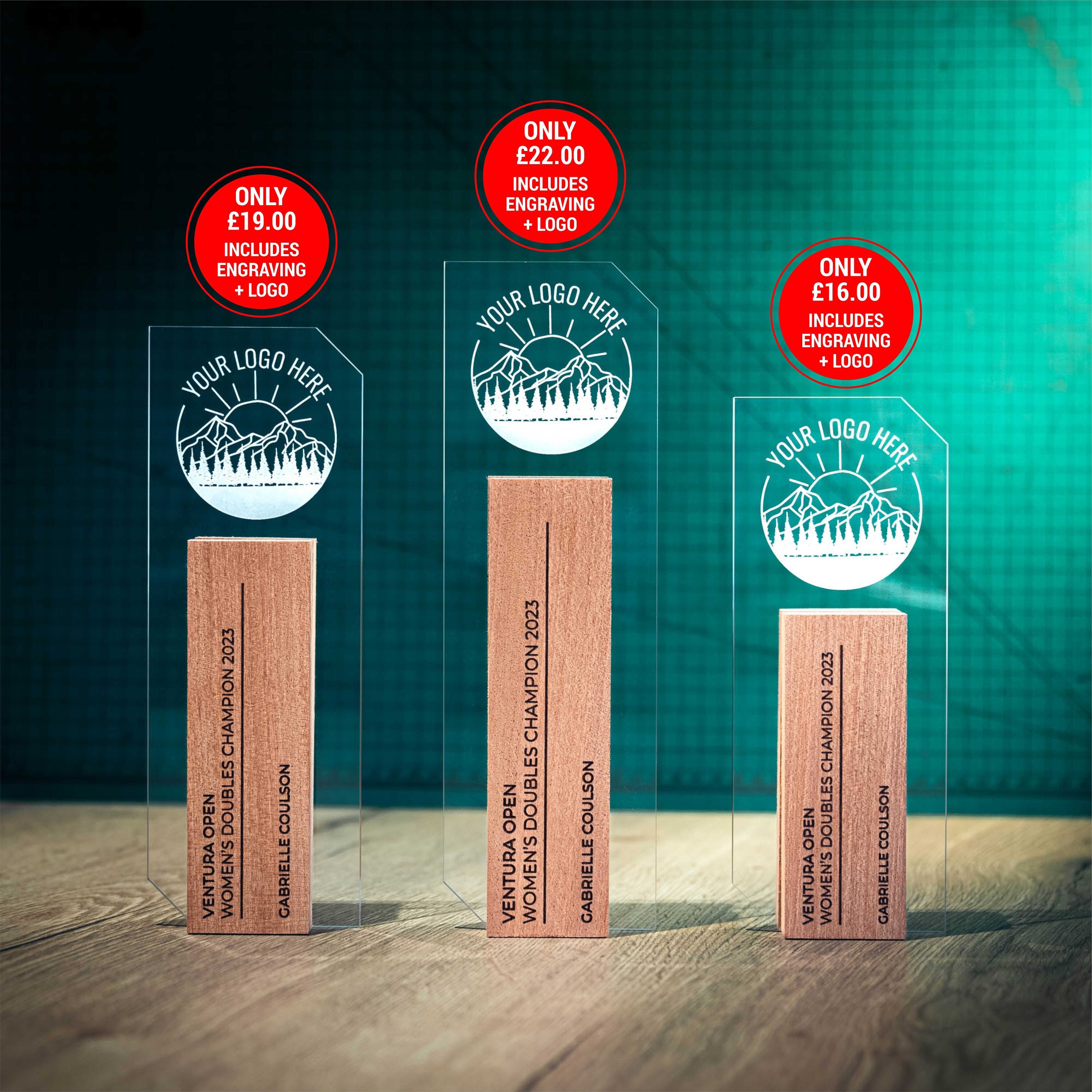 TOWER Personalised Wooden Acrylic Trophy Award Personalized Bespoke Design  Custom Modern Plaque Wood Unique Small Medium Large Customize - Etsy, image size:3000x3000