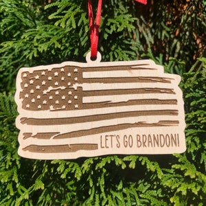 Laten we gaan Brandon! Ornament SVG-bestand | Lasergesneden bestand | Glowforge-SVG | Aeon-laser | #FJB