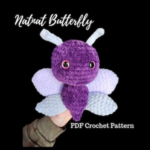 NatNat Butterfly Crochet Pattern; PDF Download