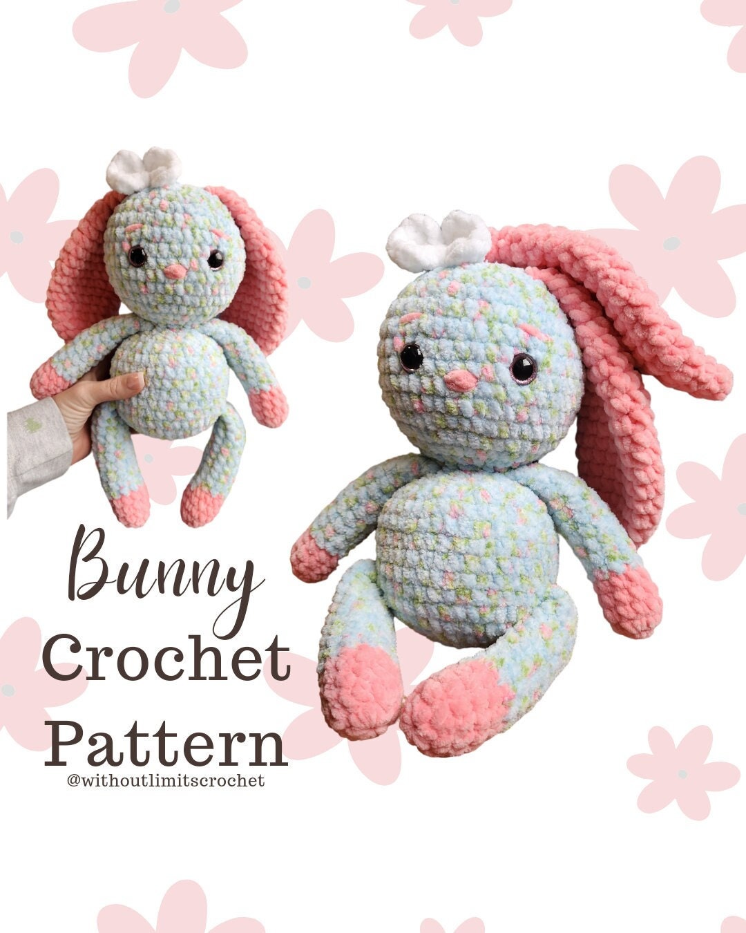 Bunny Low Sew Crochet Pattern PDF - Etsy