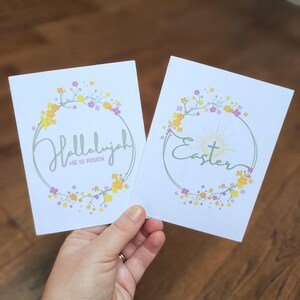 Paquet de cartes de Pâques, carte de Pâques chrétienne, carte de Pâques religieuse, cartes chrétiennes Royaume-Uni, Hallelujah He is Risen, carte de Pâques catholique