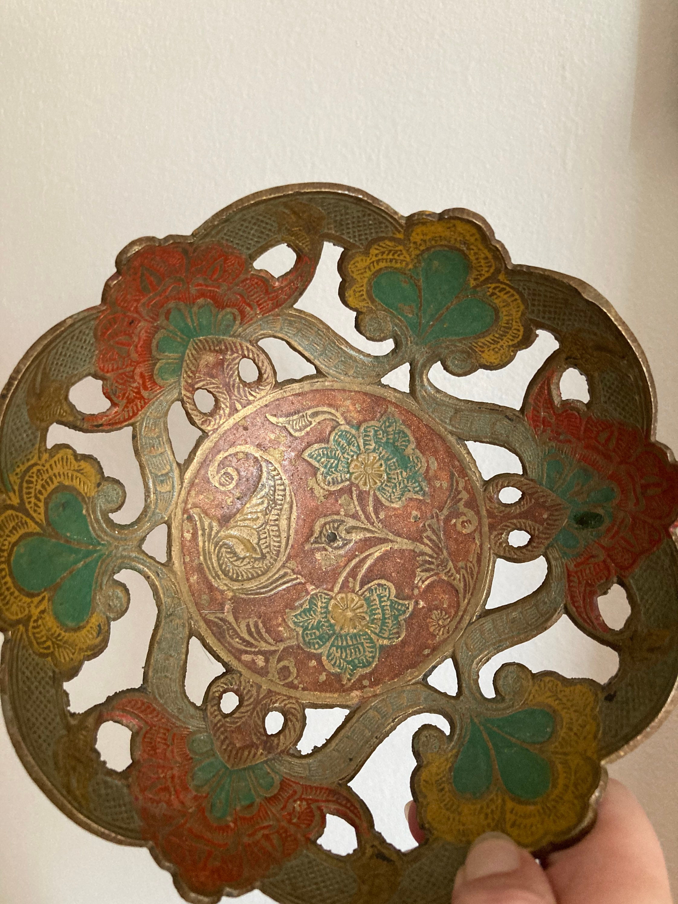 Vintage brass decorative bowl Etsy