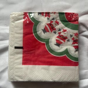 vintage kitsch Santa table paper napkins x 2 packs of 20
