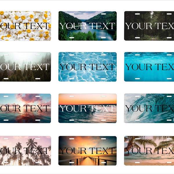 FRONT LICENSE PLATE - Etsy