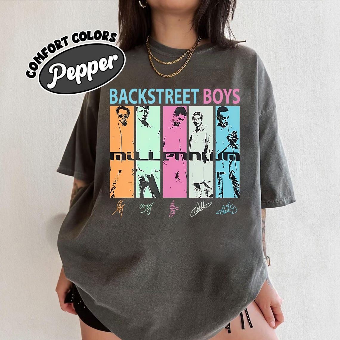Vintage Backstreet Boys Millennium Tour Music Shirt, Bring Memory Back Backstreet Boy Band, BSB Rock Shirt, Vintage Pop Shirt Pop Music