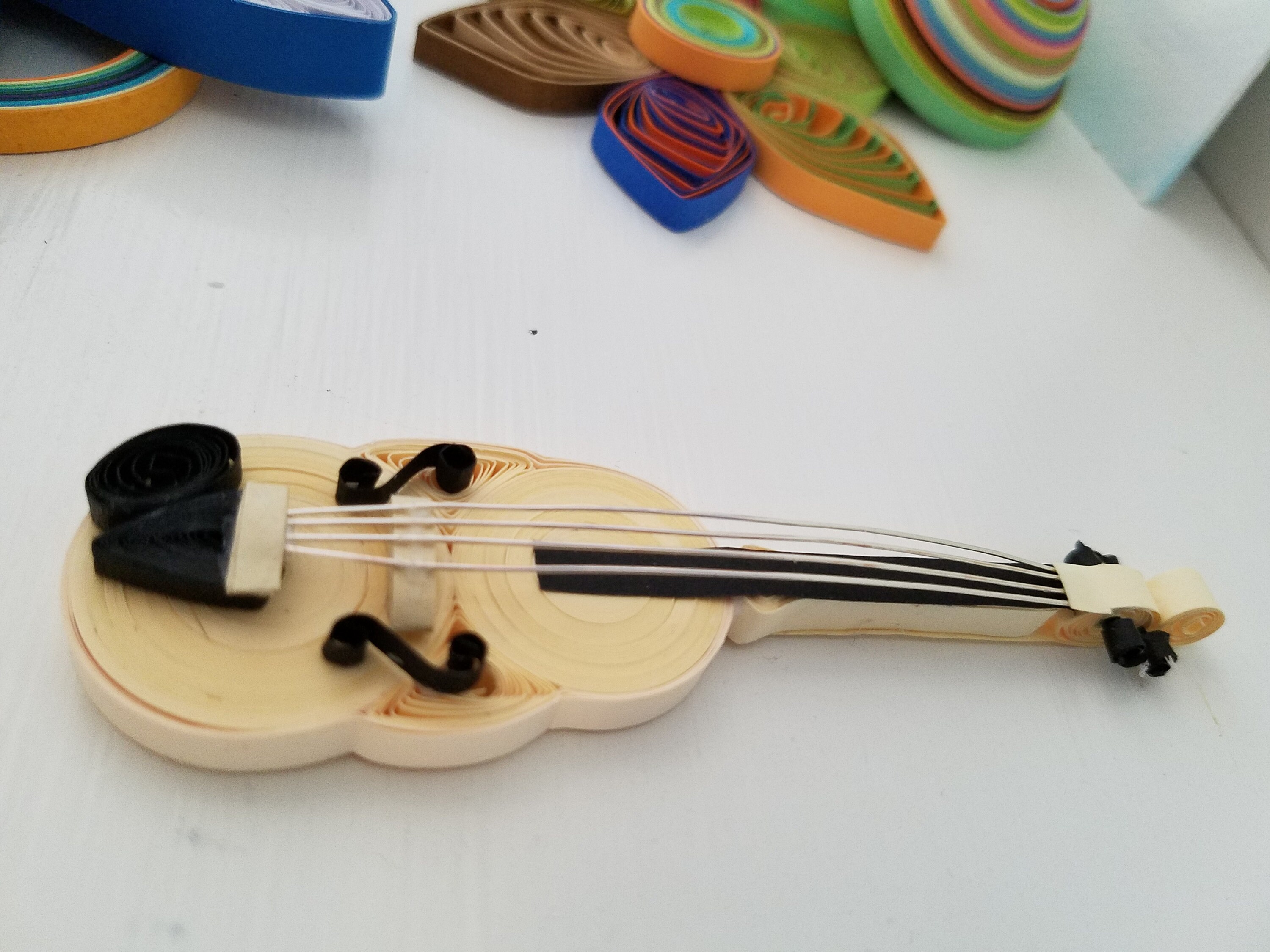 Miniature Violin Paper Violin Gift for violinist Orchestra Etsy