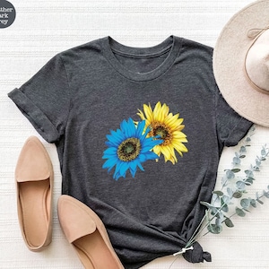 Sunflower Ukraine, Proud Ukrainian T-Shirt, Pray for Ukraine Tee, No War Ukraine, Zelensky, Ukraine Military Shirt, Ukraine Trident Shirt