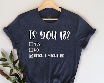 18th Birthday Shirt, 18 Years Old TShirt, Eighteen Birthday Tee, Sweet 18 Shirt, 18th Birthday Gift, Birthday T-Shirt,18 Birthday T Shirt