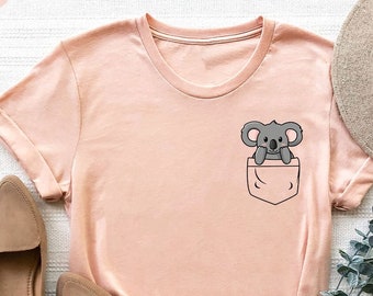 Koala Gifts, Pocket Koala Tee, Pocket Koala Shirt, Cute Koala Toddler Shirt, Koala Lover Gift, Pocket Koala Bear Kids Shirt, Gifts for Her