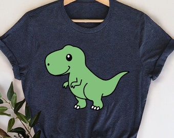 Dinosaur T-Shirt, Cute Dino Crewneck Sweatshirt, Dinosaur Gifts, Dinosaur Graphic Tees, Gifts for Boys, Shirts for Kids, Toddler Outfit
