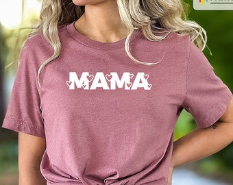 Mama Heart Shirt, Cute Mom shirt, Mama shirt, Mom Life Shirt, Mother's Day Gift, New Mom shirt, Mothers Day Shirt, Retro Mom Shirt,