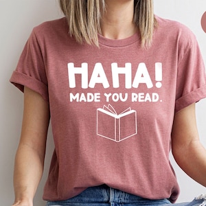 Chemise drôle de professeur, cadeau de professeur d'anglais, chemise drôle de bibliothécaire, cadeaux de bibliothécaire, ha, ha, fait lire, chemise drôle d'humour, T-shirt de bibliothécaire