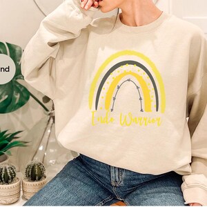 Endometriosis Warrior Shirt, Endometriosis Crewneck Sweatshirt, Endometriosis 1 in 10 Tee, Endometriosis Gift, Endometriosis Awareness Tees immagine 4