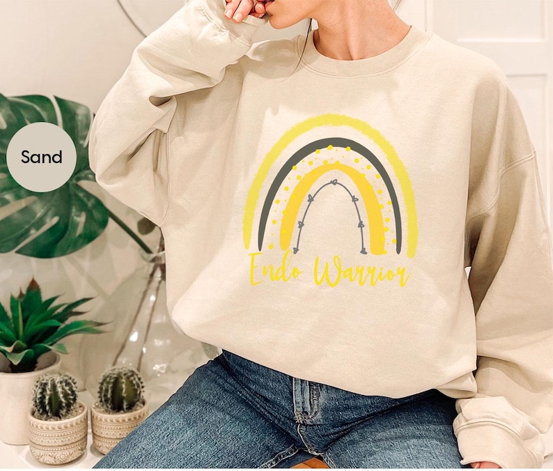 Endometriosis Warrior Shirt, Endometriosis Crewneck Sweatshirt, Endometriosis 1 in 10 Tee, Endometriosis Gift, Endometriosis Awareness Tees immagine 4