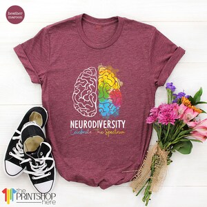 Autism Awareness Shirt, Autism Support Shirt, Neurodiversity T-Shirt, Neurodiversity Celebrate the Spectrum T Shirt, Autism Gifts afbeelding 4