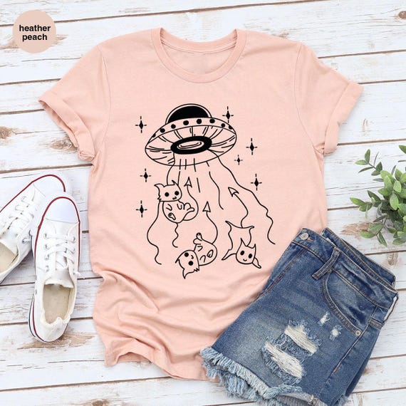 Funny Cat Shirt, Cat T Shirt, Cat T-Shirt, Catduction TShirt, Cat Are Aliens Tee, Funny Cat T Shirts, Cat Lovers Shirt, Cat Owner Gift
