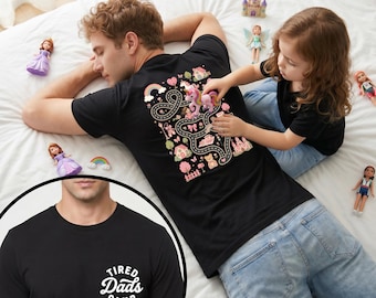 Dad Shirt, Princess Road Map Back Graphic Tee, Father's Day Gift