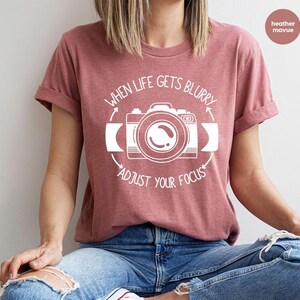 Funny Photographer Shirt, Camera TShirt, Photograph Lover T Shirt, Photography Shirts, Camera Tee, Camera Lovers T-Shirt, Photographer Gift image 3