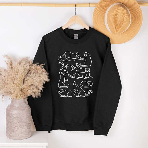 Cat Sweatshirt Cat Lover Gift Funny Cat 