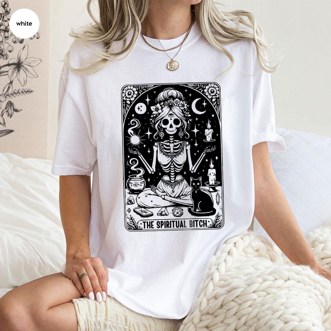 Halloween Skeleton Shirt, Spiritual Halloween Tshirt, Retro Halloween