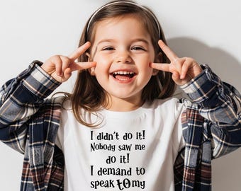 Humorous Kids Shirt: "I Demand to Speak to My Nana!" Funny Toddler Sweatshirt Long Sleeve
