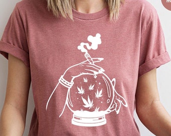 Cannabis Shirt, Stoner Girl T-Shirt, 420 Sweatshirt, Pothead Shirt, Weed Shirt, Stoner Gifts, Marijuana Leaf Graphic Tees, Gift for Her
