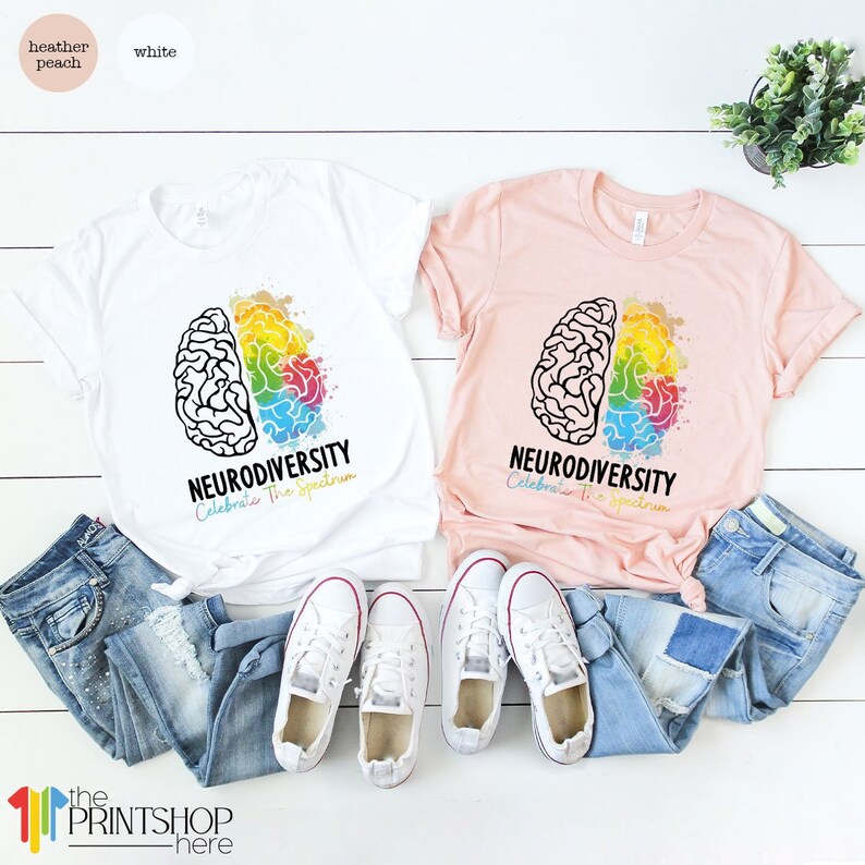 Autism Awareness Shirt, Autism Support Shirt, Neurodiversity T-Shirt, Neurodiversity Celebrate the Spectrum T Shirt, Autism Gifts afbeelding 2