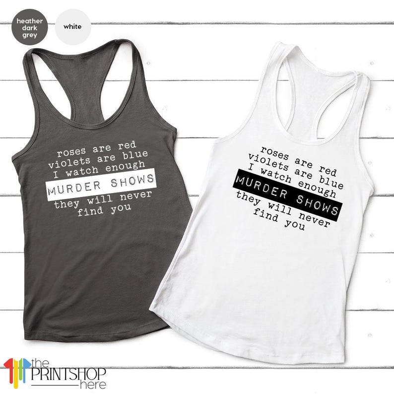 Crime Shows TShirt, Crime Addict T Shirt, Murder Show Shirt, Horror Series Shirt, Criminal T-Shirt, Murder Shows Shirt, Murder Mystery Shirt image 6