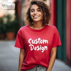 Camiseta con texto personalizado, Camiseta personalizada, Camiseta a medida, Camiseta personalizada, Regalo personalizado, Camiseta con frase, Camiseta gráfica personalizada, Camiseta con palabras imagen 3
