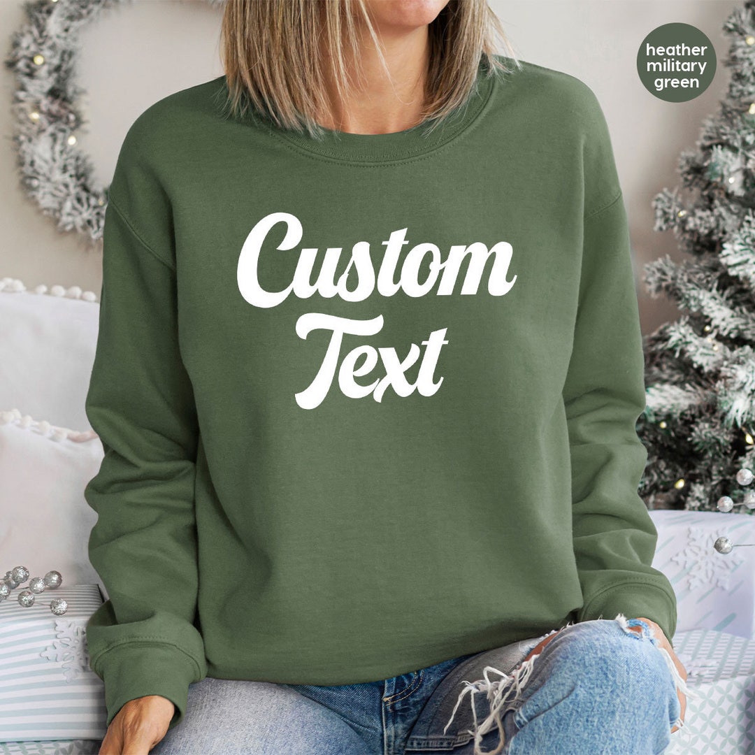 Personalized Crewneck Sweatshirt, Custom Sweaters, Customized Crewneck Sweatshirt, Personalized