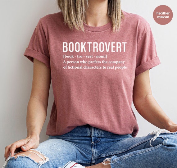 Reading Shirt, Booktrovert TShirt, Booktrovert Definition Tee, Librarian Gift, Book Shirt, Librarian Crewneck Sweatshirt, Funny Reader Shirt