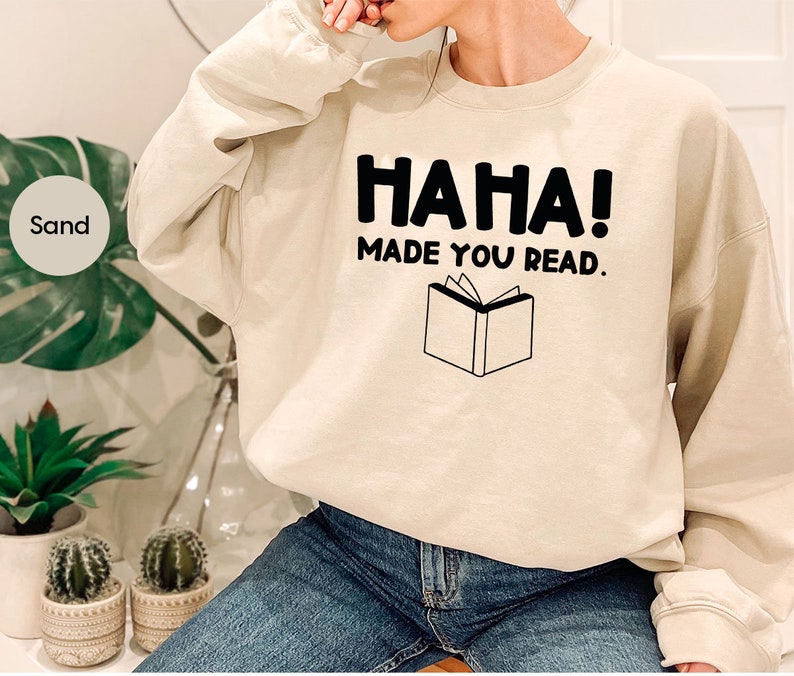 Funny Teacher Shirt, English Teacher Gift, Funny Librarian Shirt, Librarian Gifts, Ha Ha Made You Read, Funny Humor Shirt, Librarian T-Shirt image 3