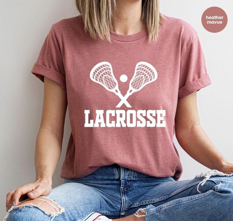 Lacrosse Shirt, Sports T-Shirt, Lacrosse Mom Shirt, Lacrosse Player T-Shirt, Lacrosse Gifts, Lacrosse Graphic Tees, Gift for Him image 1
