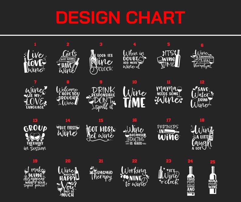 a black and white poster with red lettering