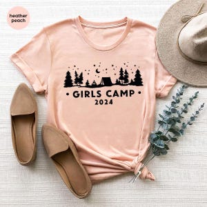 Customized Camp Shirts, Personalized Gifts, Matching Camping Shirts, Family Vacation TShirts, Custom Camper Outfits, Adventure Clothing image 1