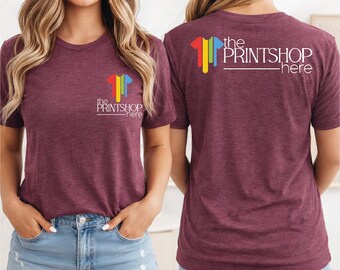 Custom Logo Design Shirt, Personalized Gifts, Business Logo T-Shirt, Company Logo Gifts, Brand Logo Vneck Tshirt, Customized Company Shirts