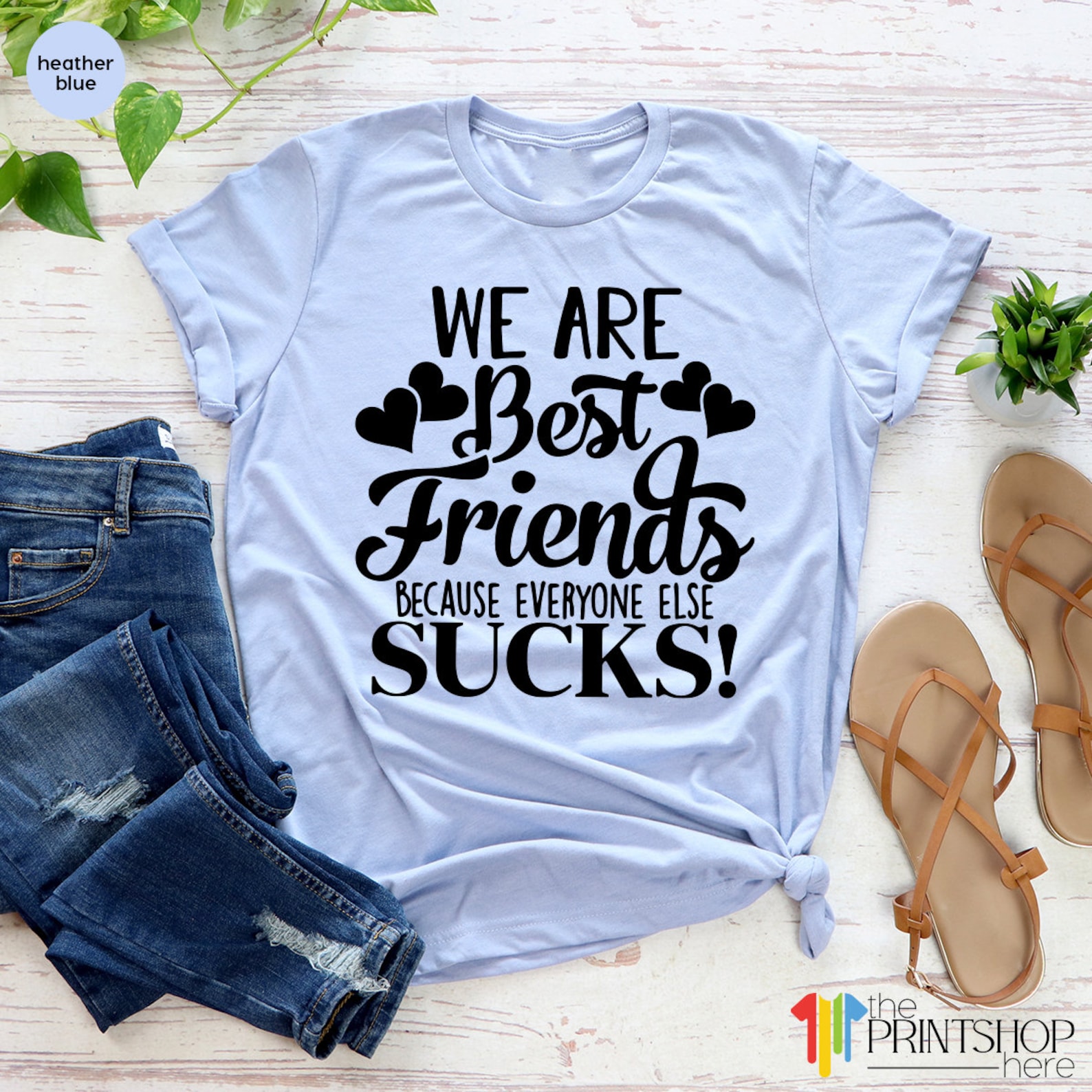 Best Friends Shirt Funny Friend TShirt Matching Bestie Tee Etsy