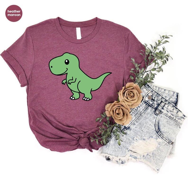 Dinosaur T-shirt, Cute Dino Crewneck Sweatshirt, Dinosaur Gifts ...