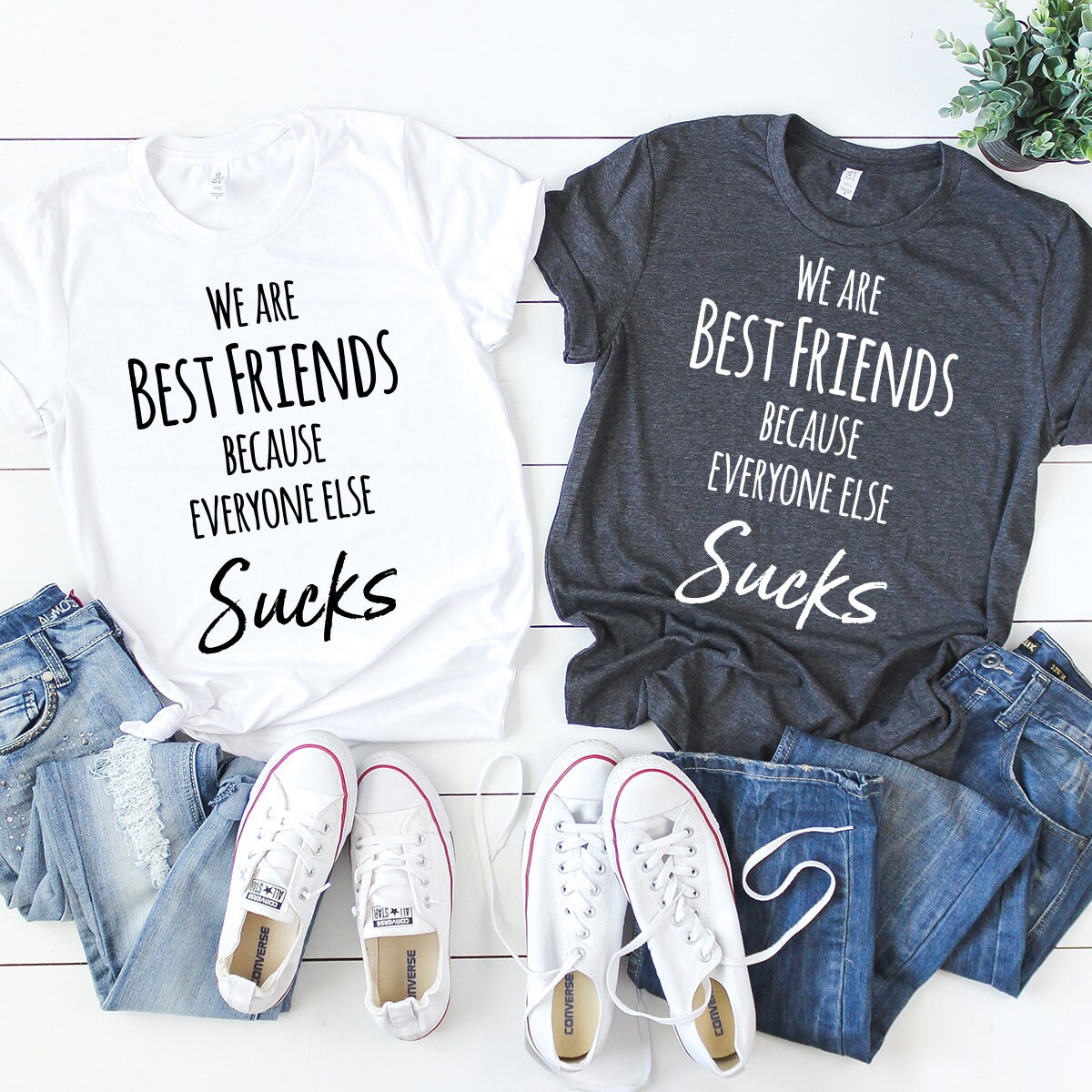 Best Friend T-Shirt Best Friend Gift Matching Shirt Are - Etsy